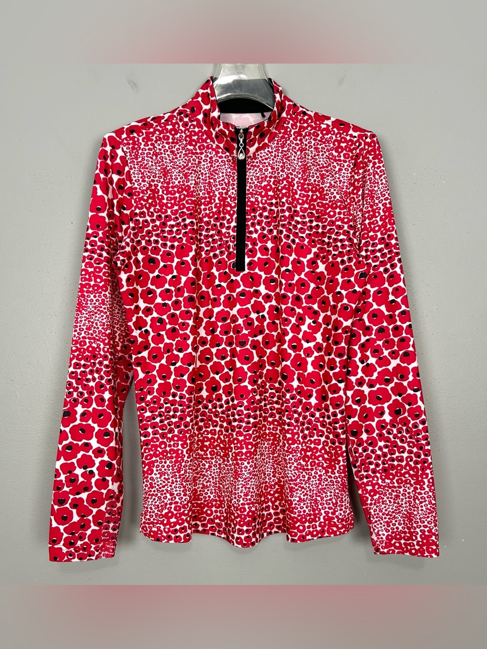 San Soleil Quarter Zip Pullover Women’s Size XS UPF Outdoor Lightweight Floral